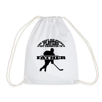 Eishockey Vater Eishockeyteam Dad Wintersport Papa - Turnbeutel - Weiß - Vorne