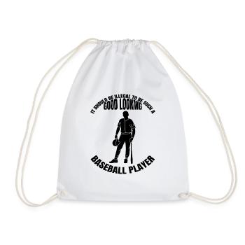 Baseball Baseball Game Gift Baseball Lovers - Drawstring Bag - white - Front