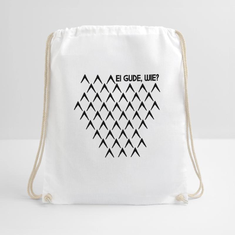 Egg gude as ribbed Abbelwoiglas pattern Cider Drawstring Bag