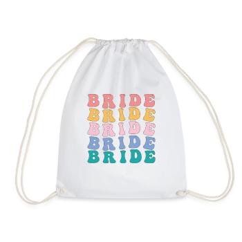 Hippie Bride Tshirt Bachelorette party - Turnbeutel - Weiß - Vorne