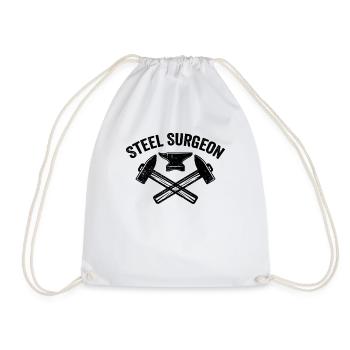 Steel Surgeon Blacksmith Blacksmith - Drawstring Bag - white - Front