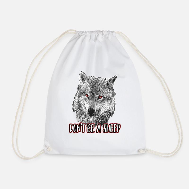 Ne sois pas un mouton - Sac de sport léger - blanc
