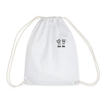 Hessian Abbelwoiglas Äppler Cider Bembel - Drawstring Bag - white - Front
