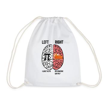 Hilarious Starving Geometry Enthusiasts - Drawstring Bag - white - Front