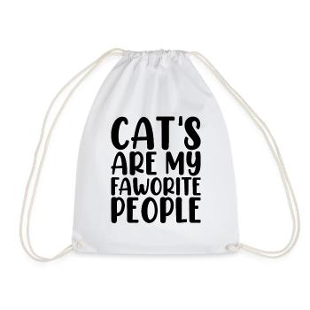 Cats Are My Favorite People - Sac de sport léger - blanc - Devant