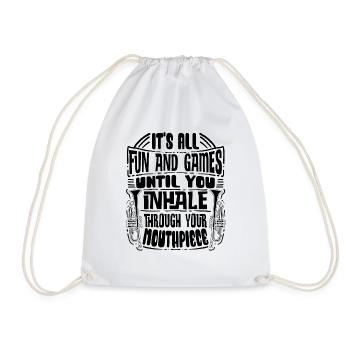 Trumpeter Trumpet Instrument Brass Music - Drawstring Bag - white - Front