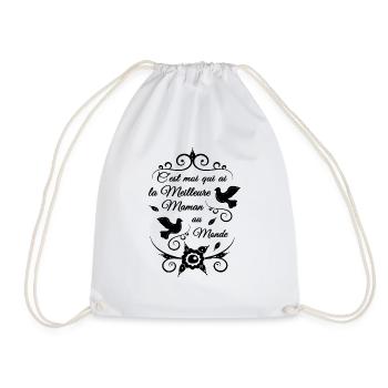 Meilleur maman du monde - Sac de sport léger - blanc - Devant