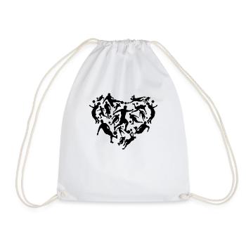 Soccer Heart Soccer Player - Soccer Heart - Sac de sport léger - blanc - Devant