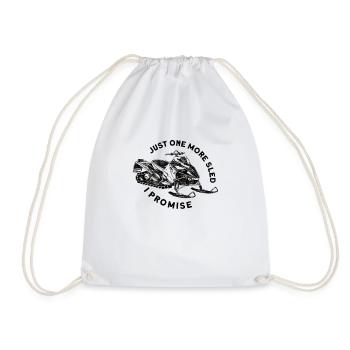 Snowmobile Snowmobile Winter Sports Gift Idea - Drawstring Bag - white - Front