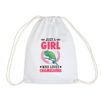 Caméléon Fille Caméléon - Sac de sport léger - blanc - Devant