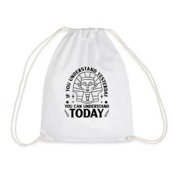 History historian History - Drawstring Bag - white - Front