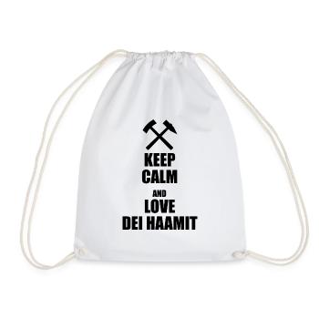 Erzgebirge Keep Calm Haamit - Turnbeutel - Weiß - Vorne