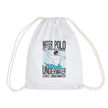 Water Polo Vintage Water Polo What - Drawstring Bag - white - Front