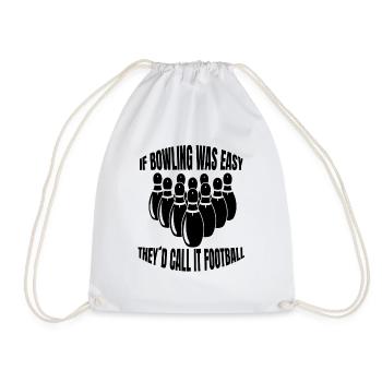 Bowling Kegel Bowling ball Bowler Kegeln - Drawstring Bag - white - Front