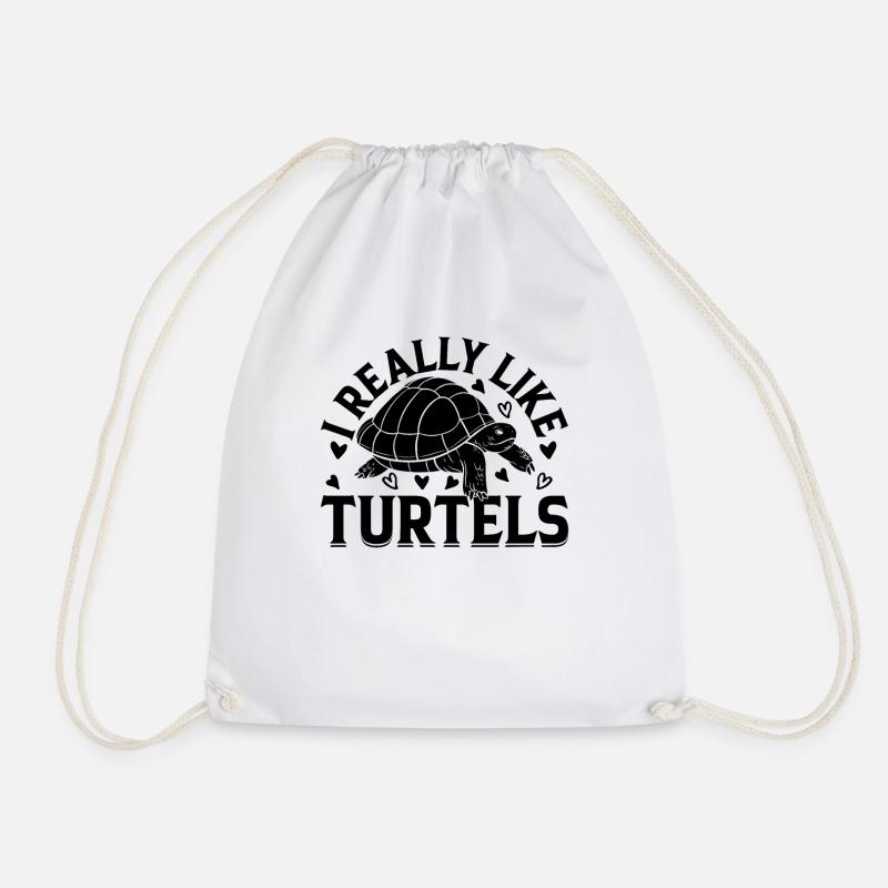 Sea Turtle Lover Cute Turtle I Really Like Turtles - Turnbeutel - Weiß