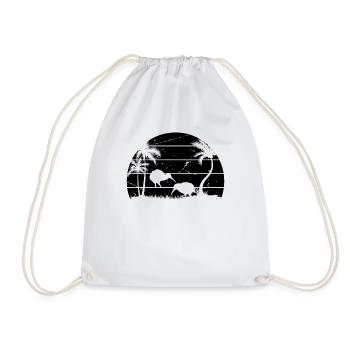 Kiwi Bird Sunset Kiwi Birds New Zealand Kiwi Bird - Drawstring Bag - white - Front