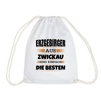 Erzgebirger aus Zwickau - Turnbeutel - Weiß - Vorne