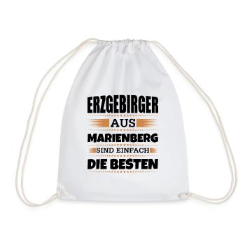 Erzgebirger aus Marienberg - Turnbeutel - Weiß - Vorne
