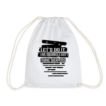 anniversaire cadeau de paix signe cadeau cadeau idée - Sac de sport léger - blanc - Devant
