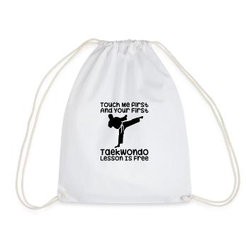 Taekwondo Taekwondoin Tae-Kwon-Do Tae Kwon Do - Turnbeutel - Weiß - Vorne