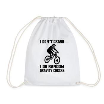 Mountain bike cycling Cycling cycling Bike tour - Drawstring Bag - white - Front
