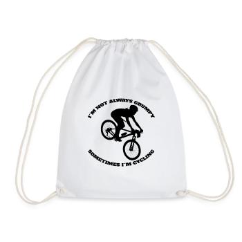 Bike Tour Bike Cycling Mountainbike Cycling - Drawstring Bag - white - Front