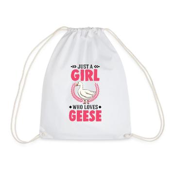Geese Girls Goose Breeder Goose Goose - Drawstring Bag - white - Front