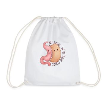 Sleeve gastrectomy sleeve gastrectomy - Drawstring Bag - white - Front