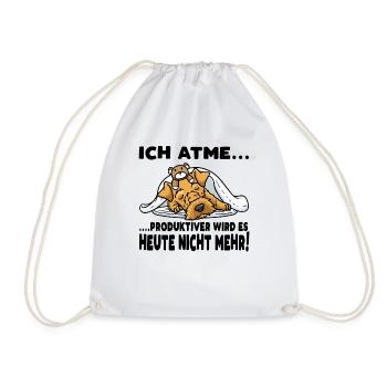 Welsh Terrier Hund Mit Kuscheltier Schlafen - Turnbeutel - Weiß - Vorne