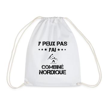Je peux pas j'ai combiné nordique cadeau humour - Sac de sport léger - blanc - Devant