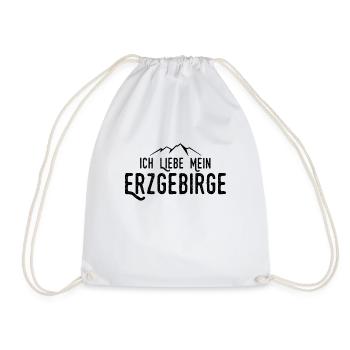 Erzgebirge Heimatliebe - Turnbeutel - Weiß - Vorne