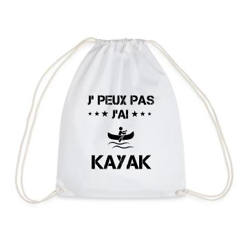 Je peux pas j'ai kayak cadeau humour - Sac de sport léger - blanc - Devant