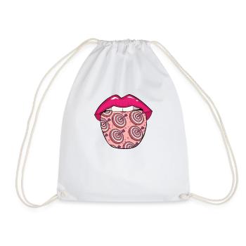 Darts Darts Player Lips - Drawstring Bag - white - Front