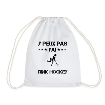 Je peux pas j'ai rink hockey cadeau humour - Sac de sport léger - blanc - Devant