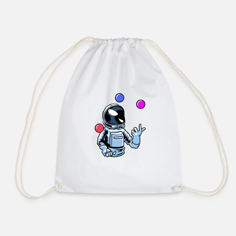 Jonglieren Jongleur Astronaut - Turnbeutel - Weiß