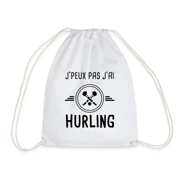 je peux pas j'ai hurling pour caman - Sac de sport léger - blanc - Devant