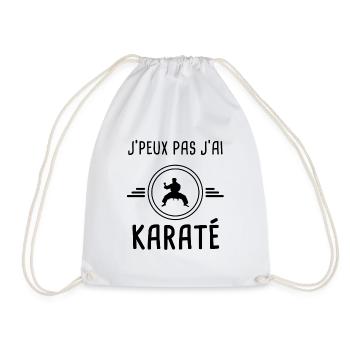 je peux pas j'ai karaté pour karatéka - Sac de sport léger - blanc - Devant