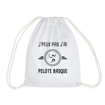je peux pas j'ai pelote basque pour pelotari - Sac de sport léger - blanc - Devant
