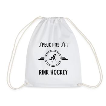 je peux pas j'ai rink hockey pour hockeyeur - Sac de sport léger - blanc - Devant