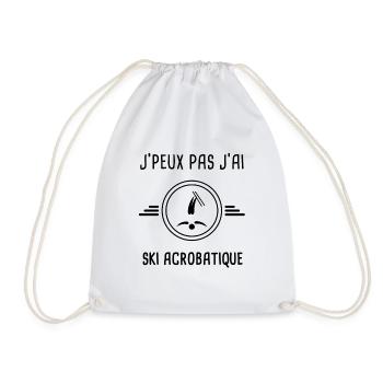 je peux pas j'ai ski acrobatique pour skieur - Sac de sport léger - blanc - Devant