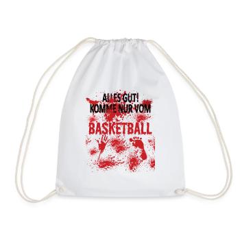 Basketball Geschenkidee Sport Design - Turnbeutel - Weiß - Vorne