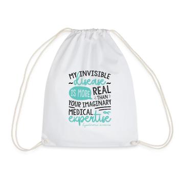 My Invisible Disease Dysautonomia Awareness - Drawstring Bag - white - Front