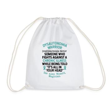 Definition Dysautonomia Warrior - Drawstring Bag - white - Front