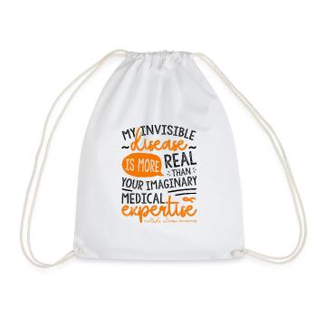 My Invisible Disease Multiple Sclerosis Awareness - Drawstring Bag - white - Front