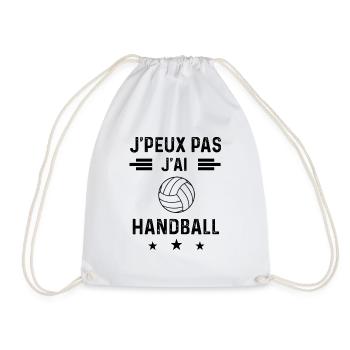 cadeau je peux pas j'ai handball - Sac de sport léger - blanc - Devant