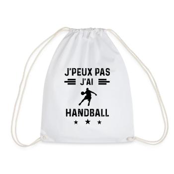 cadeau je peux pas j'ai handball joueur - Sac de sport léger - blanc - Devant