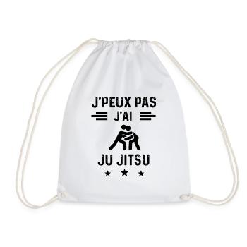 cadeau je peux pas j'ai ju jitsu - Sac de sport léger - blanc - Devant