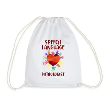 Speech Therapist Therapy Assistant - Turnbeutel - Weiß - Vorne