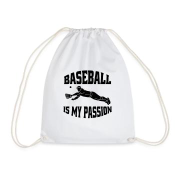 Cadeau de baseball Baseball Lovers Jeu de baseball - Sac de sport léger - blanc - Devant