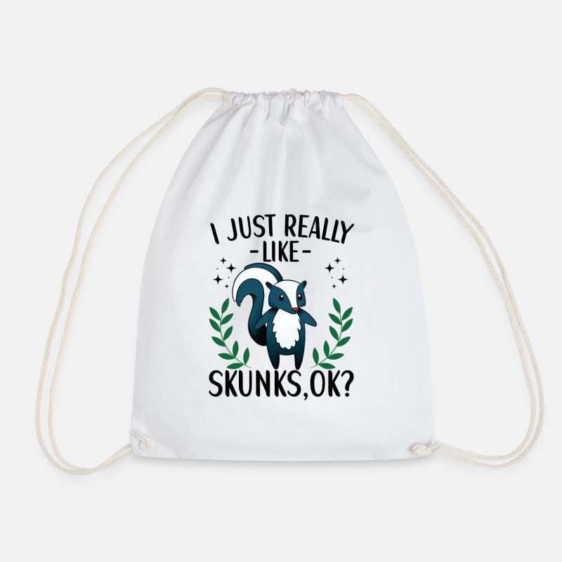 Skunk Outfit Skunk Lovers - Drawstring Bag - white